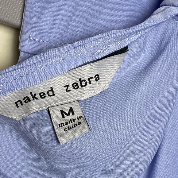 Women's Sleeveless Silky Lilac Shirt with Scarf Size M - Picture 6 of 10